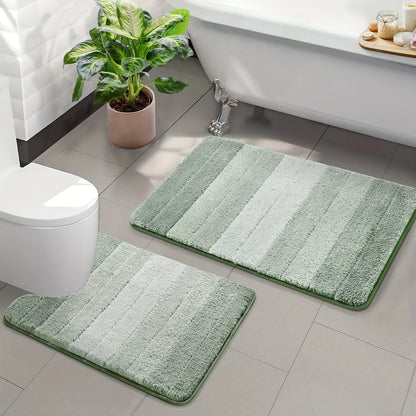 Elegant Bathroom Rugs, Non Slip, Ultra Soft & Quick Drying