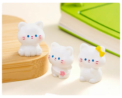 6 pcs Miniatures Cat Ornament