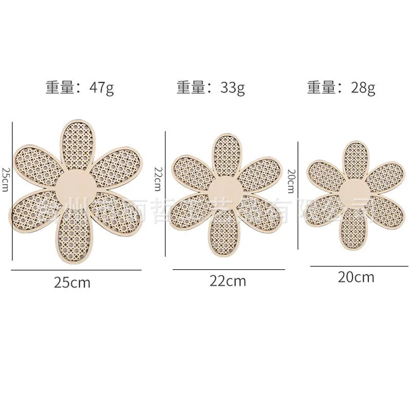3 pieces Bohemian daisy wall decor