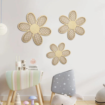 3 pieces Bohemian daisy wall decor