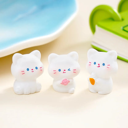 6 pcs Miniatures Cat Ornament
