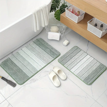 Elegant Bathroom Rugs, Non Slip, Ultra Soft & Quick Drying