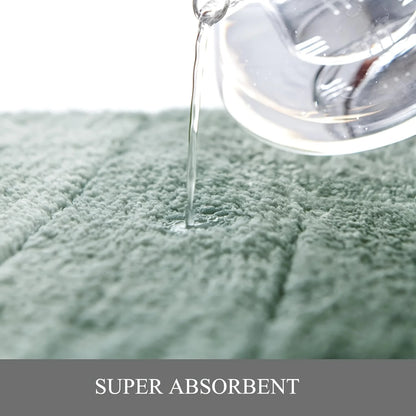 Elegant Bathroom Rugs, Non Slip, Ultra Soft & Quick Drying
