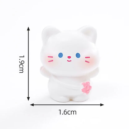 6 pcs Miniatures Cat Ornament