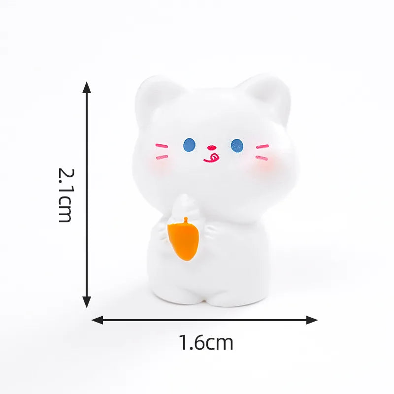 6 pcs Miniatures Cat Ornament
