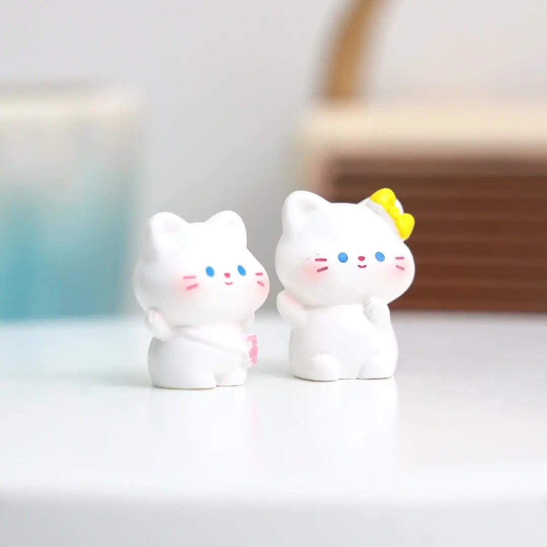 6 pcs Miniatures Cat Ornament