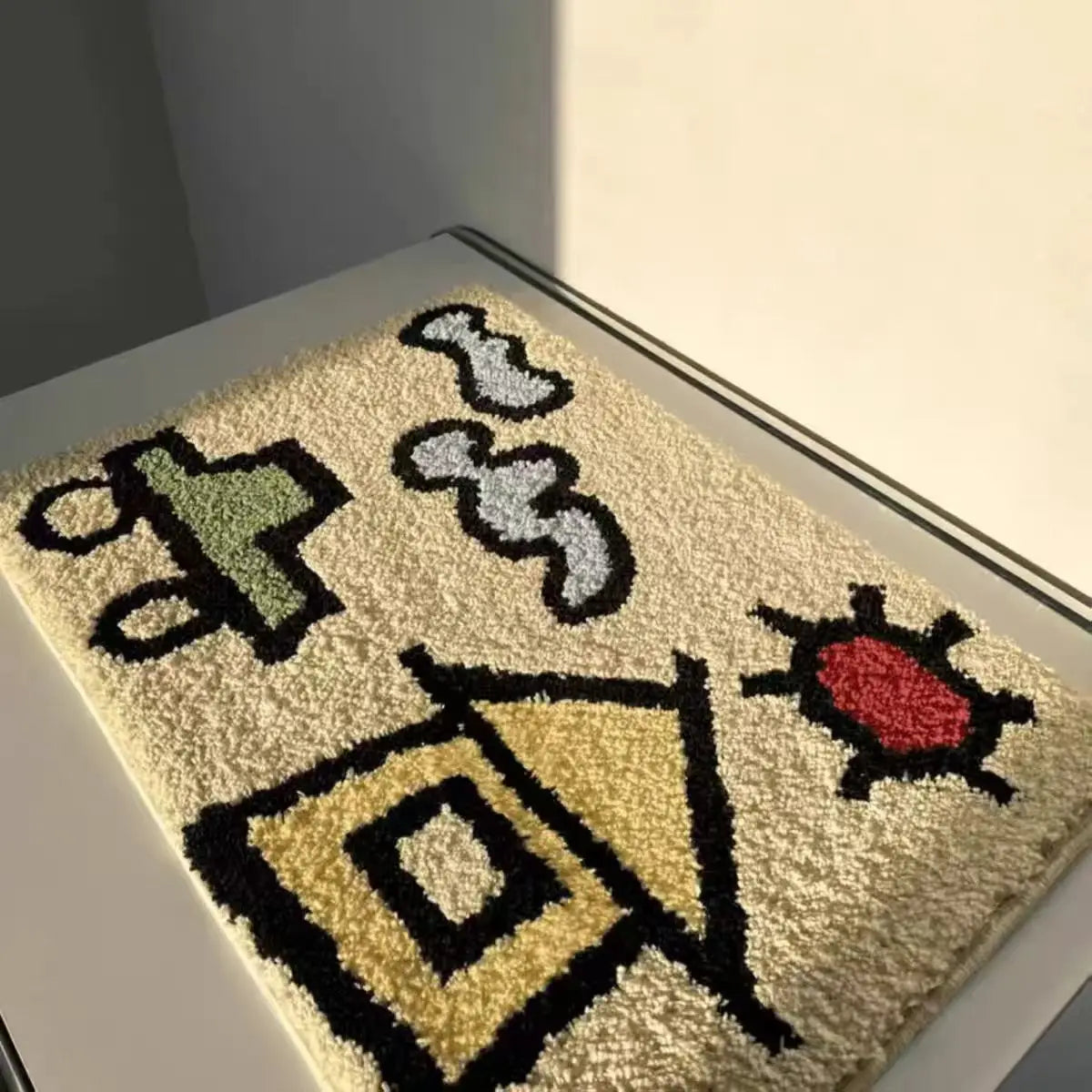 Cartoon House Plush Rug