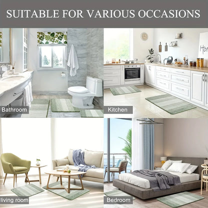 Elegant Bathroom Rugs, Non Slip, Ultra Soft & Quick Drying