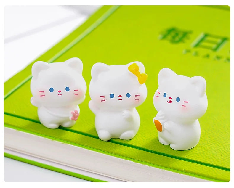 6 pcs Miniatures Cat Ornament