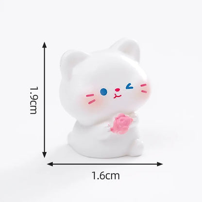 6 pcs Miniatures Cat Ornament