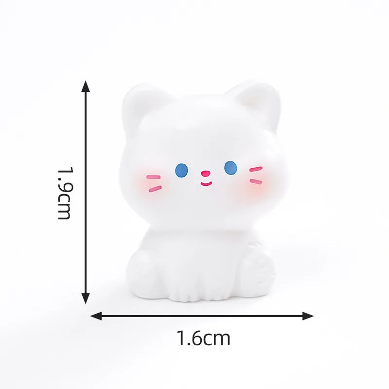 6 pcs Miniatures Cat Ornament