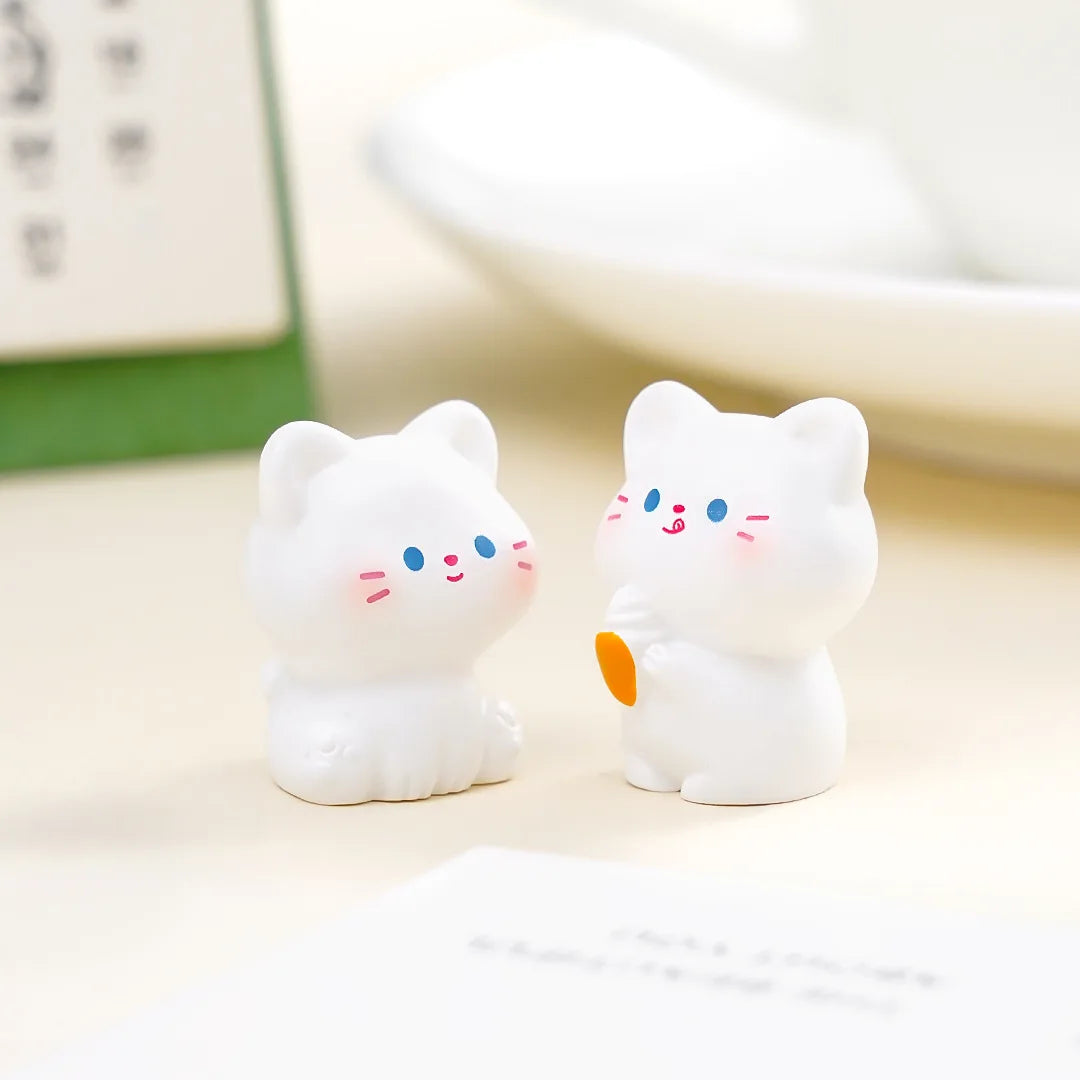 6 pcs Miniatures Cat Ornament